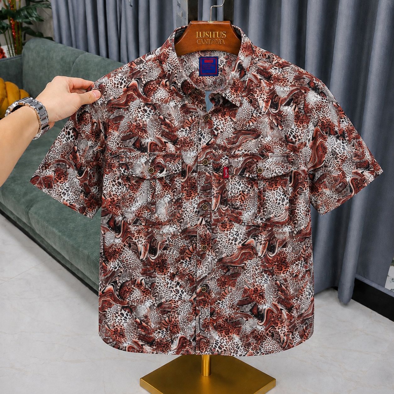 Khaki doublepocket shirt