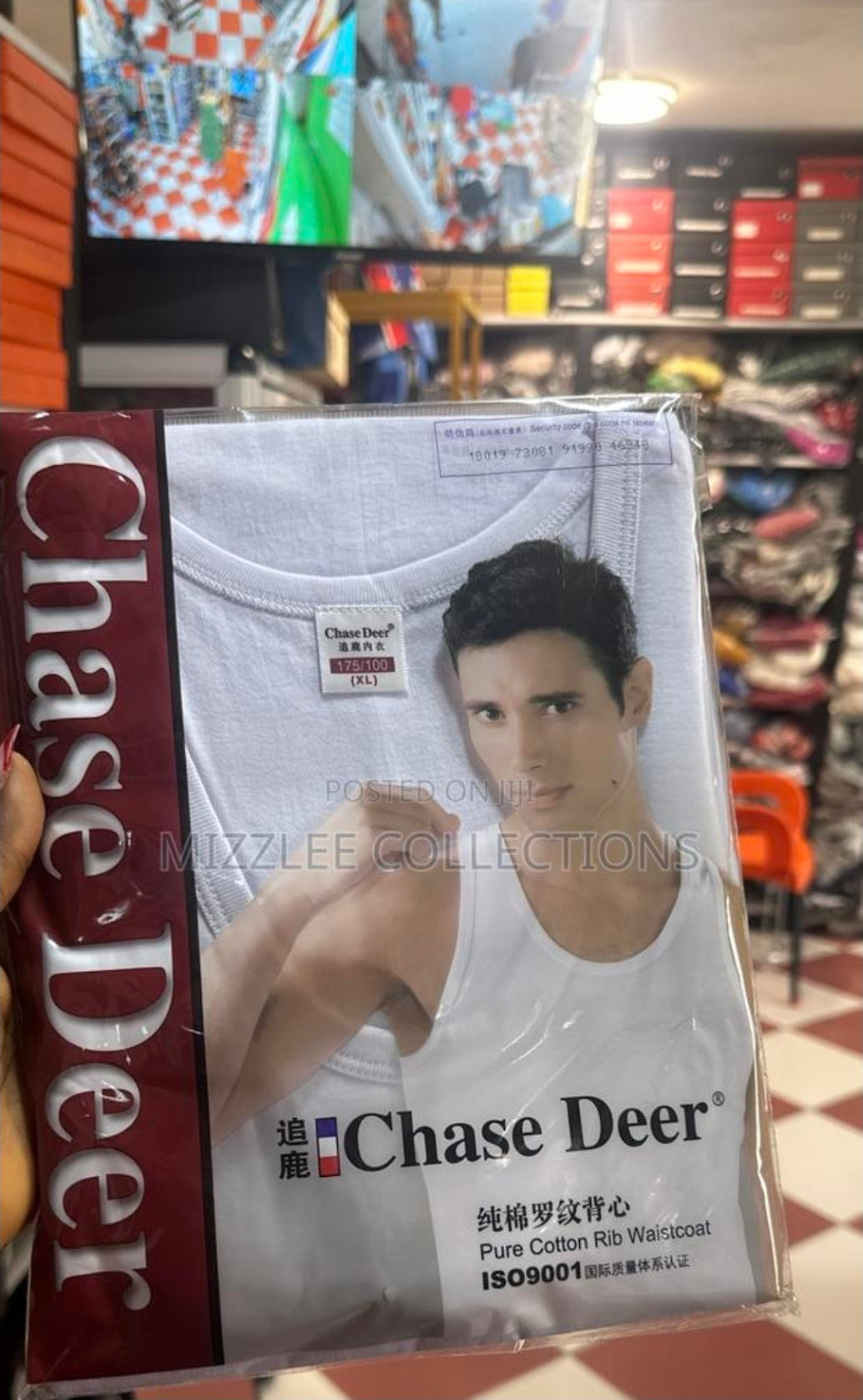 Men's Chased Deer Premium Cotton Singlet